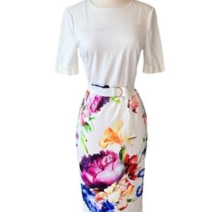 Ted Baker Midi Dress Ted Size 2/ Us 6